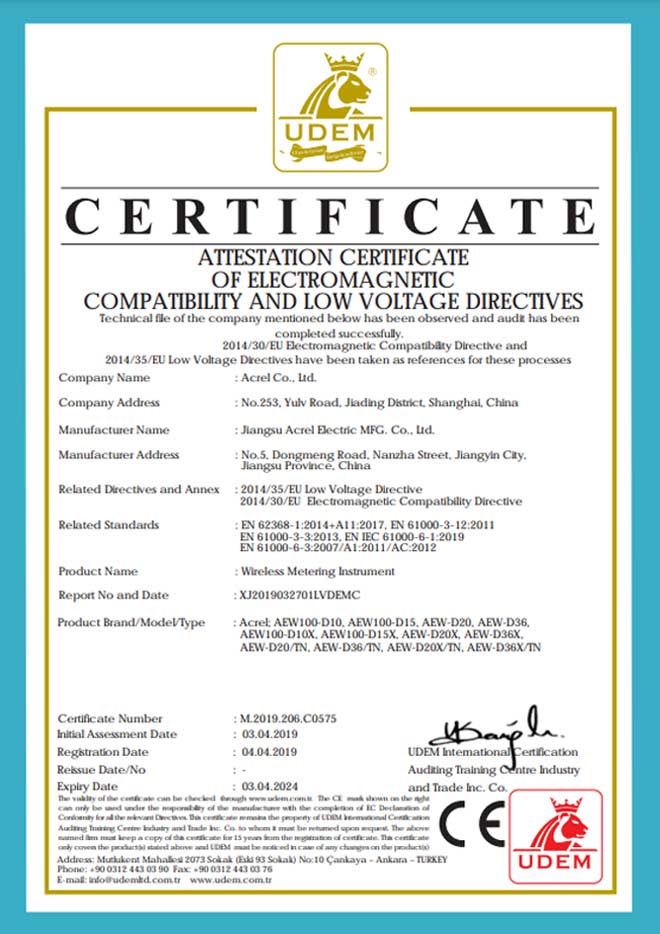 CE Certificate